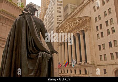 Wall Street, New York City Foto Stock
