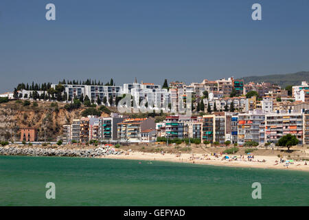 Costa del Maresme, Arenys de Mar, Comarca Maresme Foto Stock