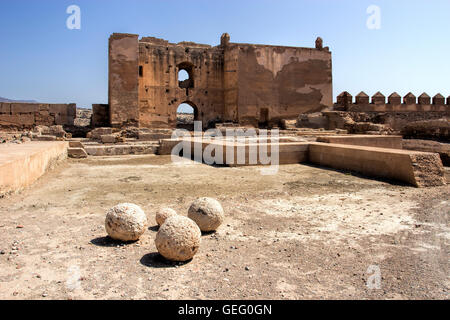 Alcazaba di Almería. Emsemble monumentale la Alcazaba, Almeria, Spagna. Caratteristiche del Trono di Spade Foto Stock