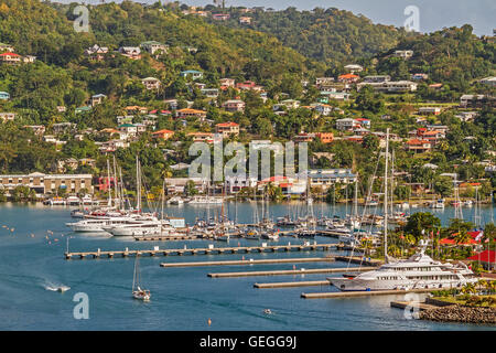 Marina di San Giorgio e Grenada West Indies Foto Stock