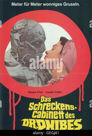 Szenenbild, abominevole Dottor Phibes, Das Schreckenskabinet Des Dottor Phibes Foto Stock