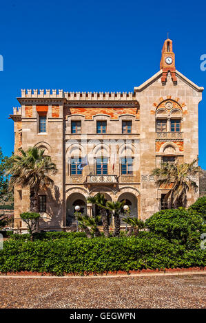 Italia Sicilia Isole Egadi Favignana - palazzo Florio Foto Stock