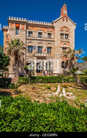 Italia Sicilia Isole Egadi Favignana - palazzo Florio Foto Stock