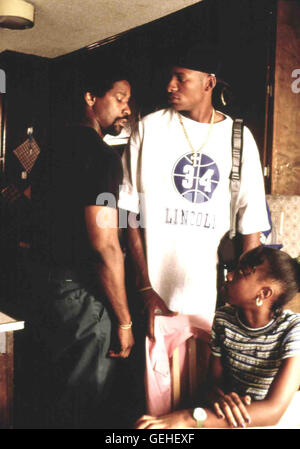 Jake Shuttlesworth (Denzel Washington), Gesù (Ray Allen), Maria (Zelda Harris) *** Caption locale *** 1998, lui ha preso gioco, Spike Lee Spiel des Lebens Foto Stock