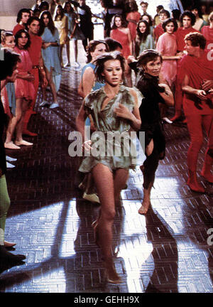 Jenny Agutter (vm), Michael York (m).Caption locale *** 1976, Logan's Run, Flucht Ins 23. Jahrhundert Foto Stock