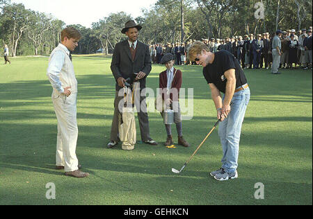 Matt Damon, Will Smith, J. Michael Moncrief, Robert Redford.Caption locale *** 2000, la leggenda di Bagger Vance, Die Legende Von Bagger Vance Foto Stock