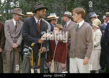 Will Smith (2.vl), J. Michael Moncrief (m), Matt Damon (r).Caption locale *** 2000, la leggenda di Bagger Vance, Die Legende Von Bagger Vance Foto Stock