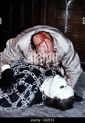 Detective Loomis (Donald Pleasance,h) und Michael Myers (Donald L. codoli) *** Caption locale *** 1989, Halloween V: La vendetta di Michael Myer, Halloween 5 - Die Rache Des Michael Myers Foto Stock