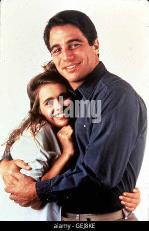 Ami Dolenz, Tony Danza Katie (Ami Dolenz) versucht immer wieder, ihren Vater (Tony Danza) zu beruhigen... *** Caption locale *** 1989, Lei è fuori controllo, Haende weg von Meiner Tochter Foto Stock