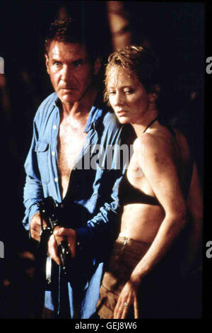 Quinn Harris (Harrison Ford), Robin Monroe (Anne Heche) *** Caption locale *** 1998, sei giorni sette notti, Sechs Tage, Sieben Naechte Foto Stock