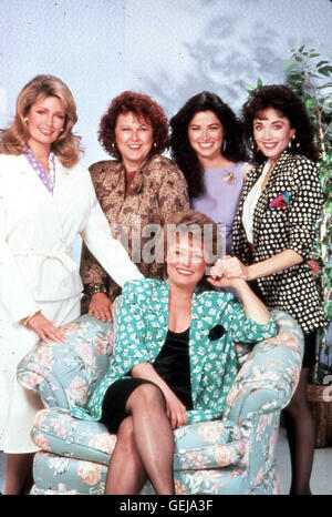 Pagina Lilah (Rue McClanahan, v), v.l.n.r.: nellâ pagina (Deidre Hall), Courtney Page (Susan Ruttan), Evan Pagina (Kim Delaney), Jess Pagina (Stefanie Kramer) *** Caption locale *** 1988, prendere le mie figlie, per favore, Mutter Geht Auf Maennerjagd Foto Stock