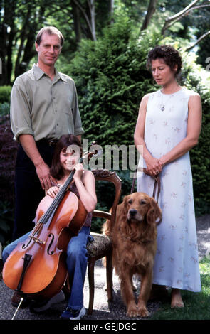 Keith Carradine, Alexandra Purvis, Amy Grant Maryann (Amy Grant, l) verbringt ihre Freizeit am liebsten mit ihrem Hund, ihrem verwitweten Nachbarn Oliver (Keith Carradine) und dessen Tochter Tina (Alexandra Purvis). *** Caption locale *** 1999, brani da Foto Stock