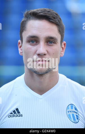 Mlada Boleslav, Repubblica Ceca. Xxv Luglio, 2016. Adam Janos, giocatore del team FK Mlada Boleslav, Repubblica Ceca Soccer League stagione 2016/2017. © Radek Petrasek/CTK foto/Alamy Live News Foto Stock