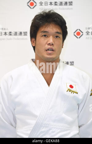 Ajinomoto National Training Centre, Tokyo, Giappone. 27 Luglio, 2016. Ryunosuke Haga (JPN), 27 luglio 2016 - Judo : uomini Giappone team nazionale sessione di formazione per Rio Giochi Olimpici 2016 a Ajinomoto National Training Centre, Tokyo, Giappone. © AFLO SPORT/Alamy Live News Foto Stock