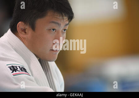 Ajinomoto National Training Centre, Tokyo, Giappone. 27 Luglio, 2016. Harasawa Hisayoshi (JPN), 27 luglio 2016 - Judo : uomini Giappone team nazionale sessione di formazione per Rio Giochi Olimpici 2016 a Ajinomoto National Training Centre, Tokyo, Giappone. © AFLO SPORT/Alamy Live News Foto Stock