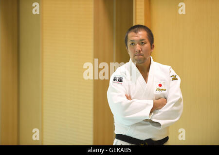 Ajinomoto National Training Centre, Tokyo, Giappone. 27 Luglio, 2016. Keiji Suzuki (JPN), 27 luglio 2016 - Judo : uomini Giappone team nazionale sessione di formazione per Rio Giochi Olimpici 2016 a Ajinomoto National Training Centre, Tokyo, Giappone. © AFLO SPORT/Alamy Live News Foto Stock