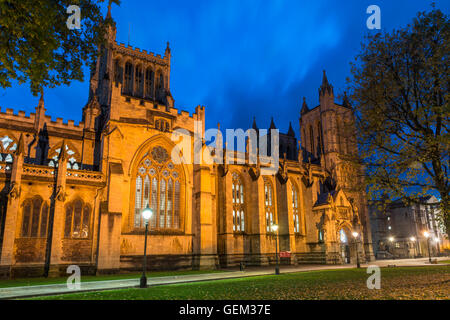 Cattedrale di Bristol su College Green, Bristol, Regno Unito Foto Stock
