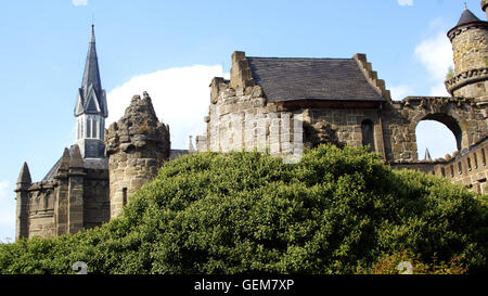 Löwenburg a Kassel, Nordhessen, Germania Foto Stock