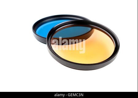 Molti tipi di filtri per la lente Foto Stock