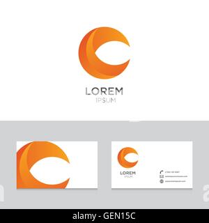 Icona Logo elementi di progettazione business card template illustrazione vettoriale Illustrazione Vettoriale