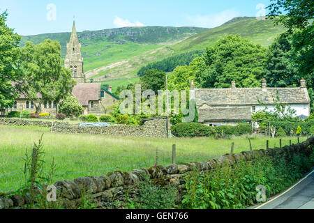 Parco nazionale di ,edale hope valley Inghilterra Foto Stock