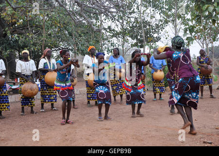 Il Benin, Koussucoungou, danza locale Foto Stock