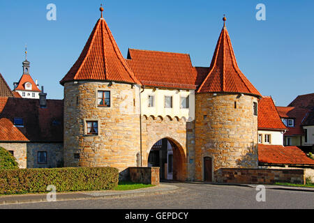 Porta Occidentale, Prichsenstadt Foto Stock