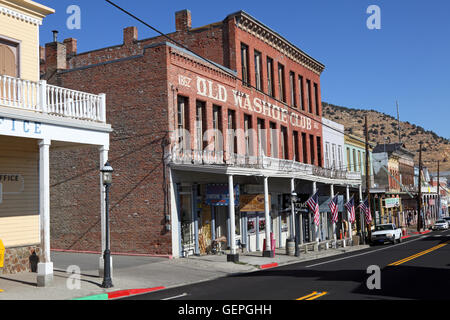 Geografia / viaggi, STATI UNITI D'AMERICA, Nevada, Virginia City, Old Washoe Club (1862), Main Street, Foto Stock