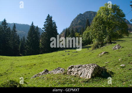 Geografia / viaggi, in Germania, in Baviera, Breitenstein Mangfall, montagne, Chiemgau Alpi, Foto Stock