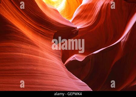 Geografia / viaggi, USA, Arizona, inferiore Antelope Canyon, Slot Canyon, riserva Navajo, pagina, Foto Stock