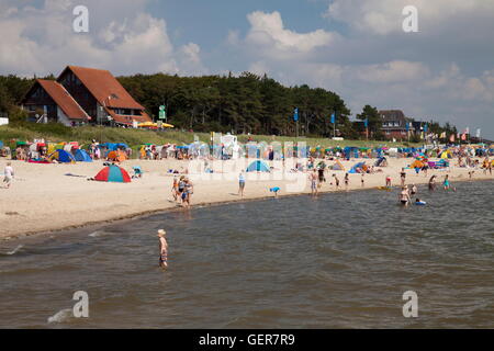 Geografia / viaggi, Germania, Schleswig-Holstein, Frisia settentrionale, il Mare del Nord, Foehr Isle, Wyk su Foehr, spiaggia a sud, la spiaggia e il mare, Foto Stock