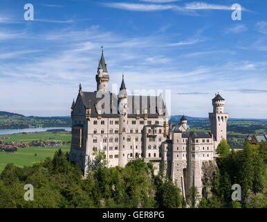 Il Castello di Neuschwanstein, Bavaria Foto Stock