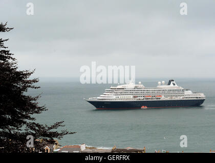 MS Prinsendam ex Seabourn Sun e Royal Viking Sun Holland America Line elegante Explorer Visite North Devon Coast Bristol Foto Stock