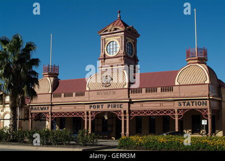 Geografia / viaggi, Australia, la vecchia stazione ferroviaria di Port Pirie, Sud Australia, Foto Stock