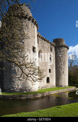 Il Castello di Nunney vicino a Frome in Somerset. Foto Stock