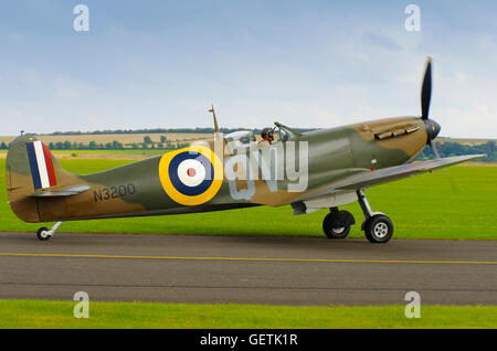 Vickers Supermarine Spitfire Mk1 N3200, a Duxford Airfield Foto Stock