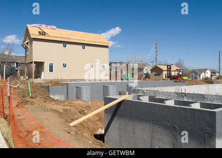 Nuova costruzione in Boulder CO Foto Stock