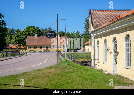 Brevens bruk - una piccola e antica ferriera company town in Svezia Foto Stock