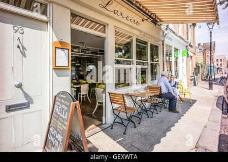 Negozi Boutique in Columbia Road a Londra. Foto Stock