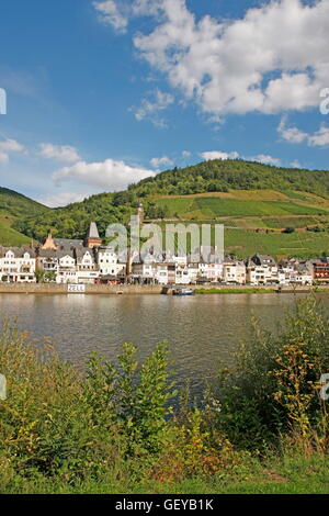 Geografia / viaggi, in Germania, in Renania Palatinato, Zell sulla Mosella, città vecchia, vigneto, della Mosella, Foto Stock