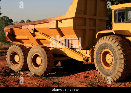 Macchine per movimento terra, Gauteng, Sud Africa Foto Stock