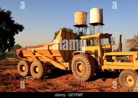 Macchine per movimento terra, Gauteng, Sud Africa Foto Stock