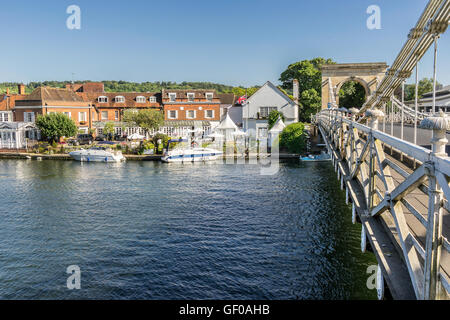 Marlow sul Fiume Tamigi ad ovest di Londra Foto Stock