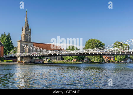 Marlow sul Fiume Tamigi ad ovest di Londra Foto Stock