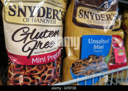 Snyder il pretzel, STATI UNITI D'AMERICA Foto Stock