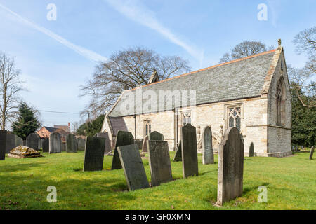 St Giles' chiesa a Costock, una Grade II chiesa medievale di particolari architettonici e interesse storico, Nottinghamshire, England, Regno Unito Foto Stock