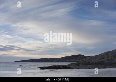 : Achmelvich Beach in Sutherland sulla costa nord-occidentale della Scozia, Regno Unito Foto Stock