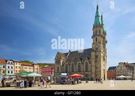 Città Chiesa di Nostra Signora a Meiningen, Germania Foto Stock