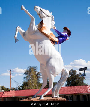 Filmato di frontiera comune cavallo cavaliere in Kanab Utah Foto Stock