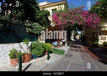 Area di Plaka a Atene, Grecia Foto Stock